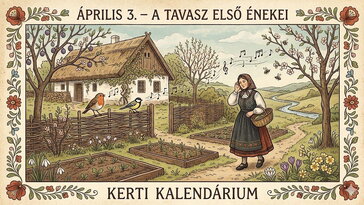 Április 3. A tavasz első énekei