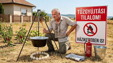 Tűzgyújtási tilalom a kertben: bogrács, grill, gazégetés és a nyári „jaj, csak egy kis láng lesz” pillanatok