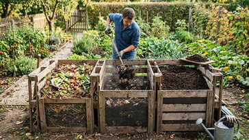 A 3 ládás komposztrendszer: így lesz a kerti hulladékból használható föld, nem csak egy büdös kupac