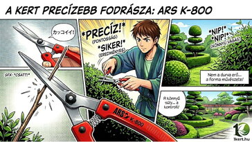 ARS K-800 sövényvágó olló: amikor a sövényt nem legyőzni akarod, csak szépen megformázni