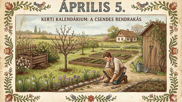 Április 5. A kert csendes rendrakása