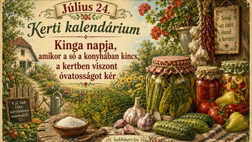 Július 24. Kinga napja, amikor a só a konyhában kincs, a kertben viszont óvatosságot kér