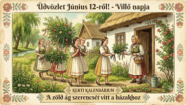 Június 12. Villő napja, amikor a zöld ág szerencsét vitt a házakhoz