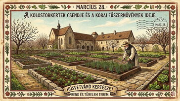 Március 28. A kolostorkertek csendje és a korai fűszernövények ideje
