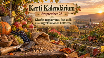Szeptember 25. Kleofás napja: vetés, őszi esők és a kígyók különös költözése