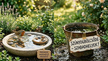 Vizet adsz a kert élőlényeinek? Szuper, csak ne szúnyogbölcsődét nyiss mellé