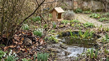 Madarak, sünök, békák – március eleji kerti ökológia