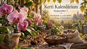 Szeptember 7. Orchideák az esőerdőből, vetőmag a harmatban