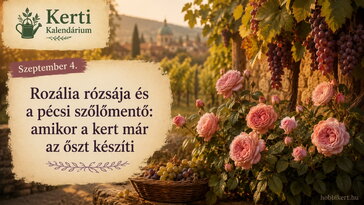 Szeptember 4. Rozália rózsája és a pécsi szőlőmentő: amikor a kert már az őszt készíti