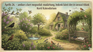 Április 26. A kert megszólal: madárhang, bokrok közti élet és tavaszi titkok