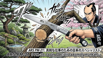 ARS PM-21 összecsukható ágfűrész: a zsebre vágható japán specialista, amely nem ijed meg a komolyabb ágaktól sem