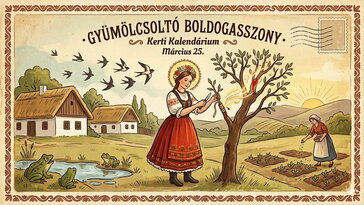 Március 25. Gyümölcsoltó Boldogasszony, az oltás és a fecskehívogatás napja