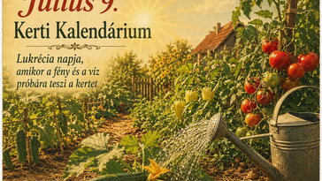 Július 9. Lukrécia napja, amikor a fény és a víz próbára teszi a kertet