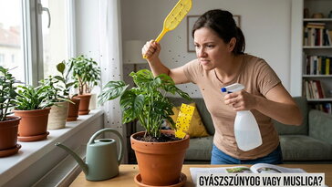 Apró fekete legyek röpködnek a virágföld körül? Valószínűleg gyászszúnyogod van