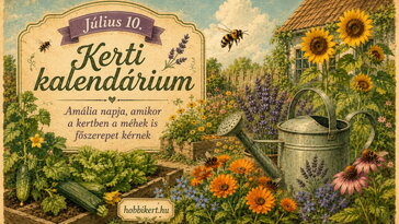 Július 10. Amália napja, amikor a kertben a méhek is főszerepet kérnek