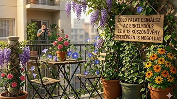 Nincs kerted? Nem baj: ez a 12 kúszónövény cserépben is élő falat csinál az erkélyből