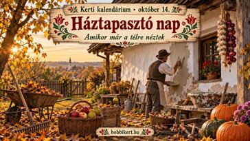 Október 14. Háztapasztó nap, amikor már a télre néztek