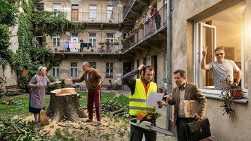 Kivágatta a társasház legszebb fáját, mert árnyékolta a lakását – ki dönthet erről?