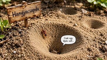 Apró tölcséreket találsz a száraz földben? Valaki csapdát ásott a hangyáknak