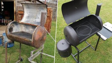 Víz helyett tűz kap helyet a bojlerben: kerti grillsütő készült belőle