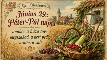 Június 29. Péter-Pál napja, amikor a búza töve megszakad, a kert pedig aratásra vált