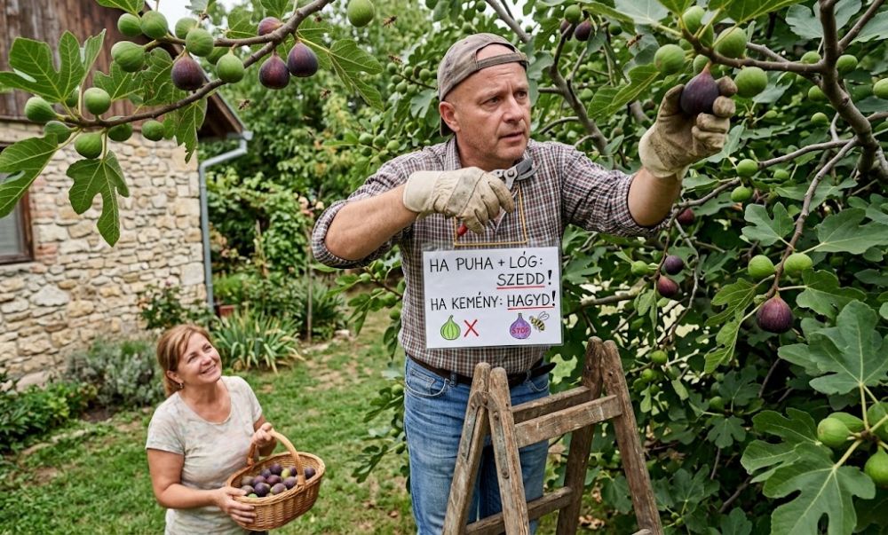 Hogyan vedd rá a férjedet, hogy leszedje az érett fügét - anélkül, hogy a fél fát éretlenül betakarítaná?
