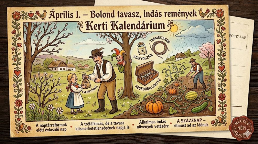 Április 1. Bolond tavasz, indás remények
