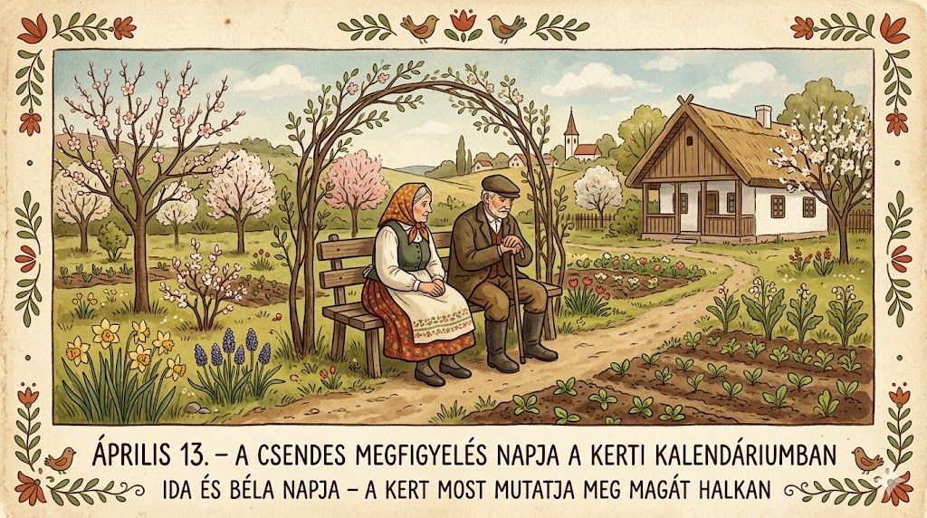 Április 13. A csendes megfigyelés napja a Kerti Kalendáriumban