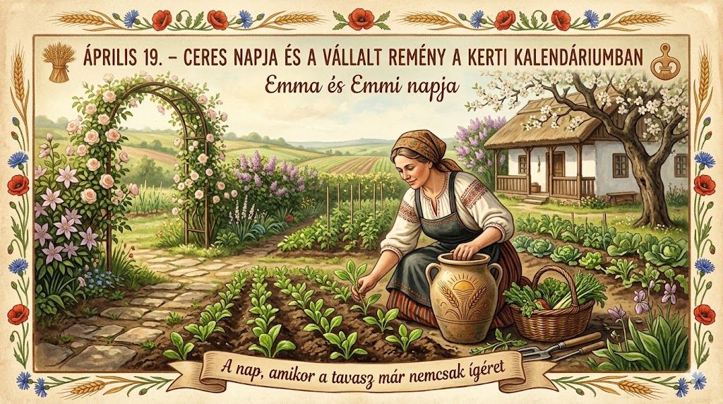 Április 19. Ceres napja és a vállalt remény a Kerti Kalendáriumban
