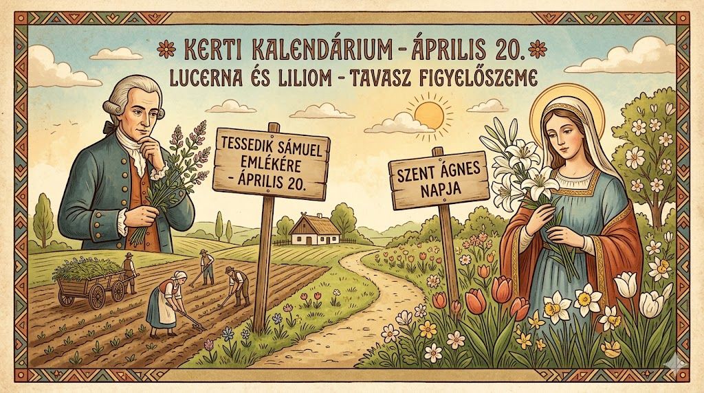 Április 20. Lucerna, liliom és a tavasz figyelőszeme