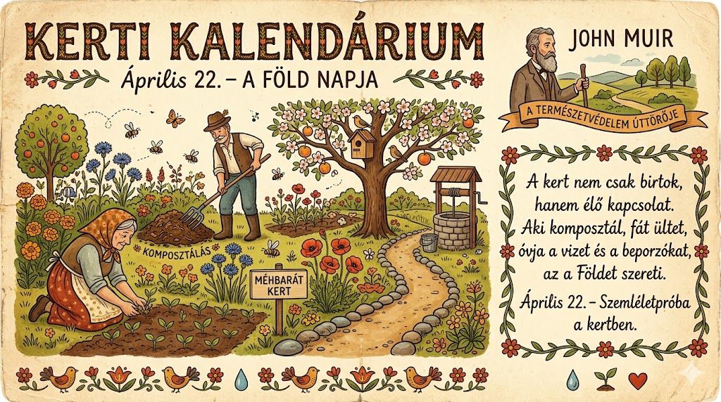Április 22. A Föld napja a Kerti Kalendáriumban