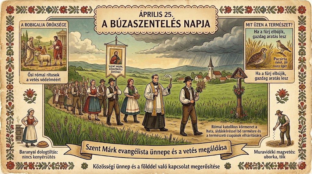 Április 25. Búzaszentelés, Szent Márk és a vetés fölé mondott remény