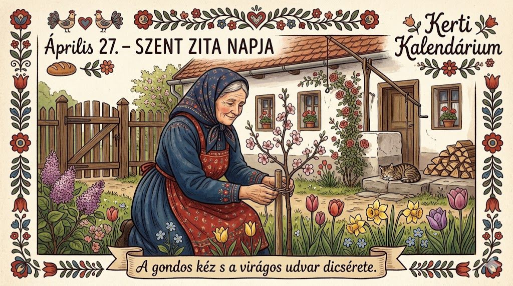 Április 27. Szent Zita, virágos udvar és a gondos kéz napja