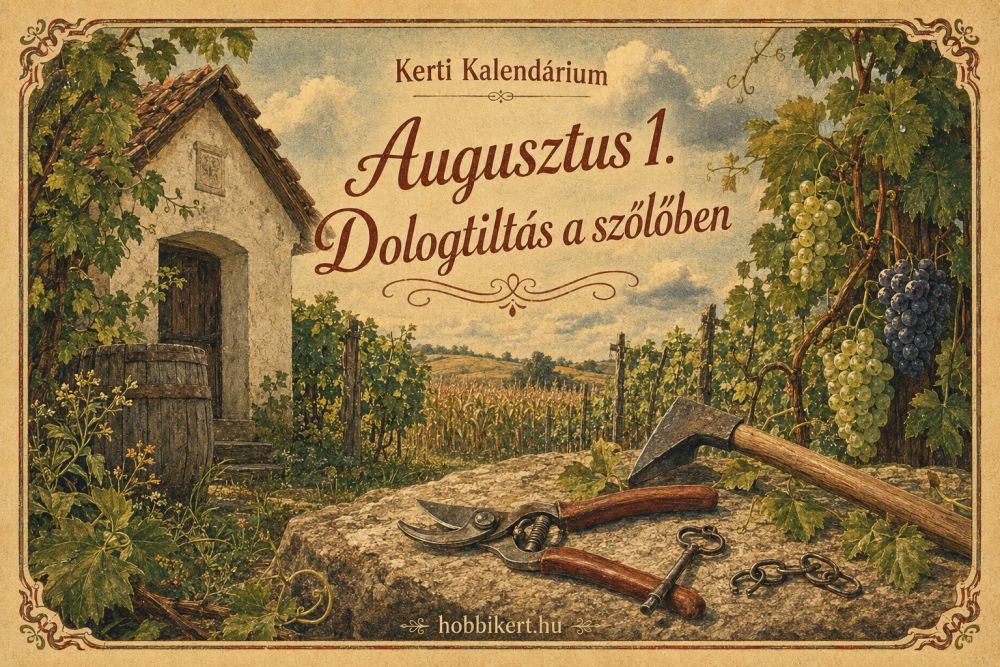 Augusztus 1. Dologtiltás a szőlőben