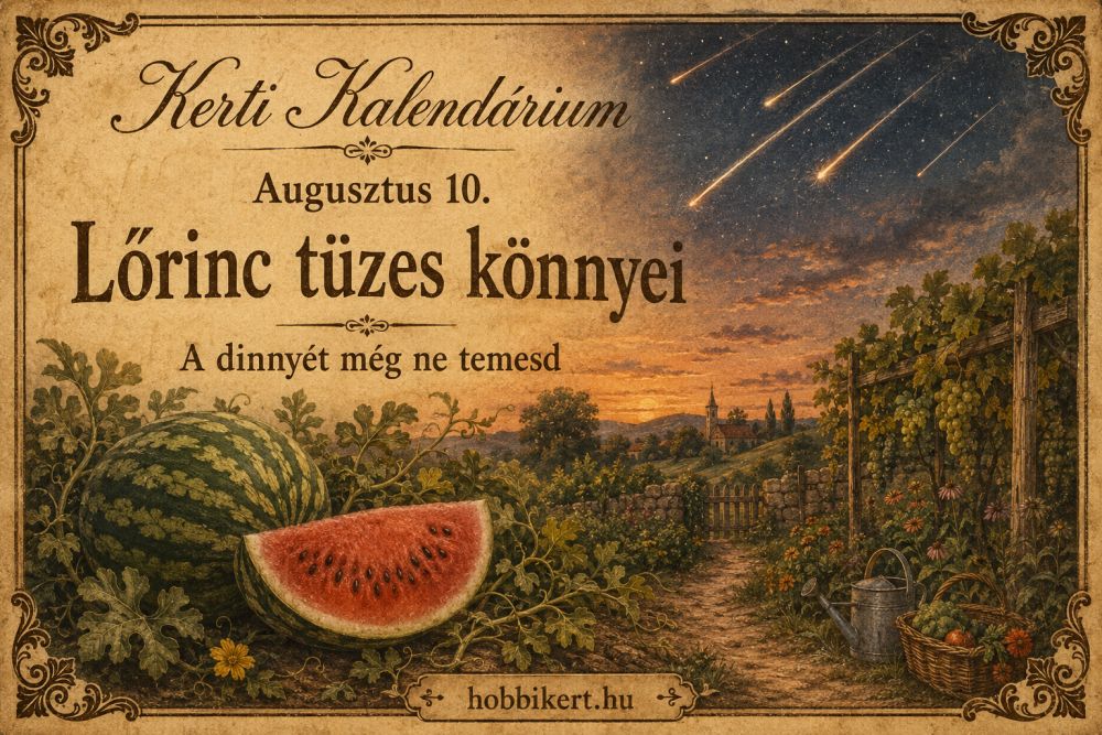 Augusztus 10. Lőrinc tüzes könnyei hullanak - de a dinnyét még ne temesd