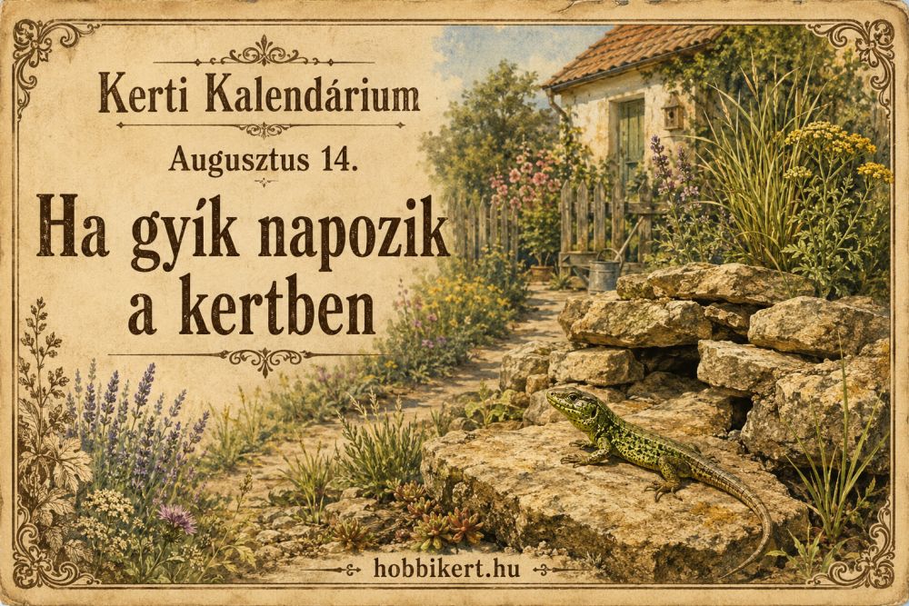 Augusztus 14. Ha gyík napozik a kertben, ne zavard el - inkább örülj neki