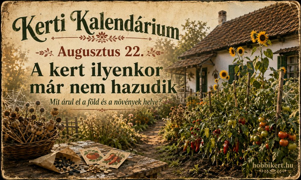 Augusztus 22. A kert ilyenkor már nem hazudik: mit árul el a föld és a növények helye?