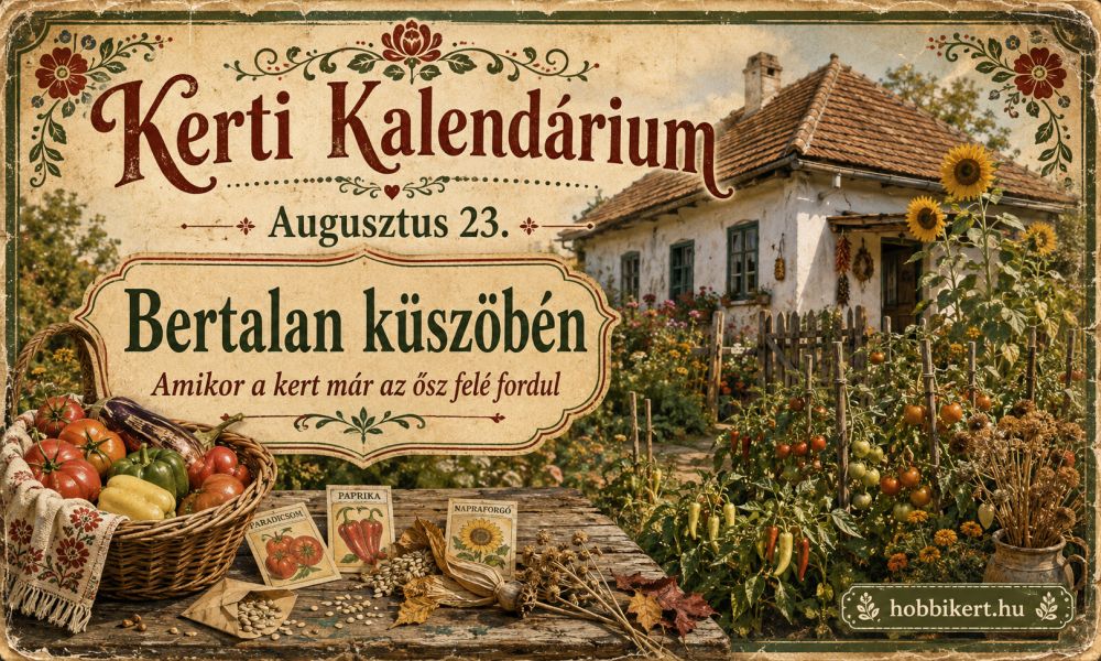 Augusztus 23. Bertalan küszöbén: amikor a kert már az ősz felé fordul