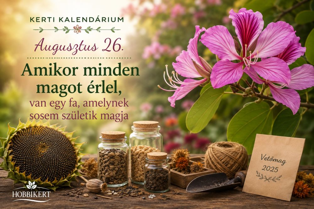 Augusztus 26. Amikor minden magot érlel, van egy fa, amelynek sosem születik magja