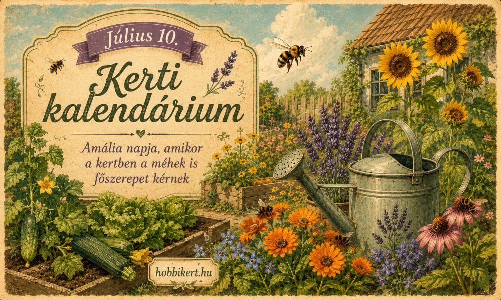 Július 10. Amália napja, amikor a kertben a méhek is főszerepet kérnek