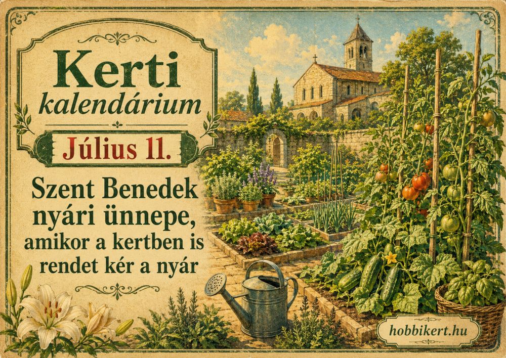 Július 11. Szent Benedek nyári ünnepe, amikor a kertben is rendet kér a nyár