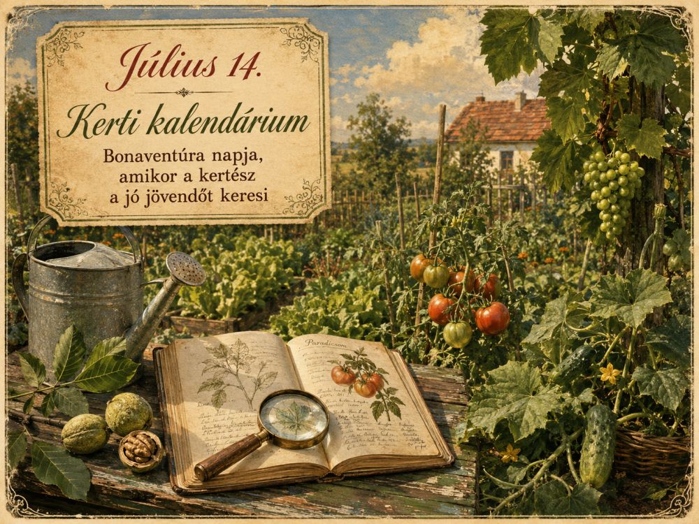 Július 14. Bonaventúra napja, amikor a kertész a jó jövendőt keresi