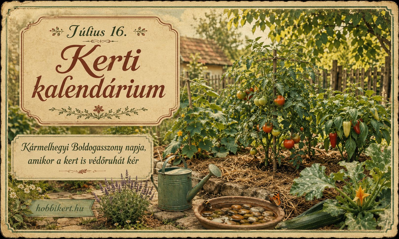 Július 16.: Kármelhegyi Boldogasszony napja, amikor a kert is védőruhát kér