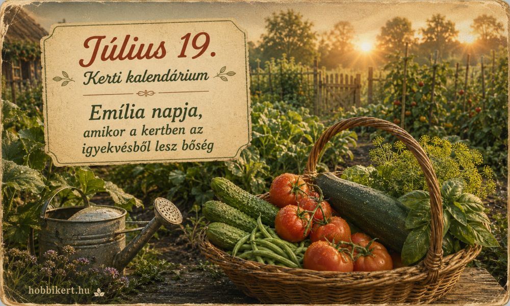 Július 19. Emília napja, amikor a kertben az igyekvésből lesz bőség