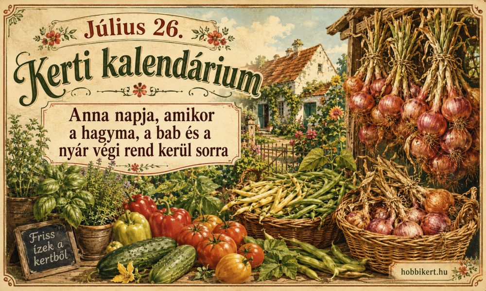 Július 26. Anna napja, amikor a hagyma, a bab és a nyár végi rend kerül sorra