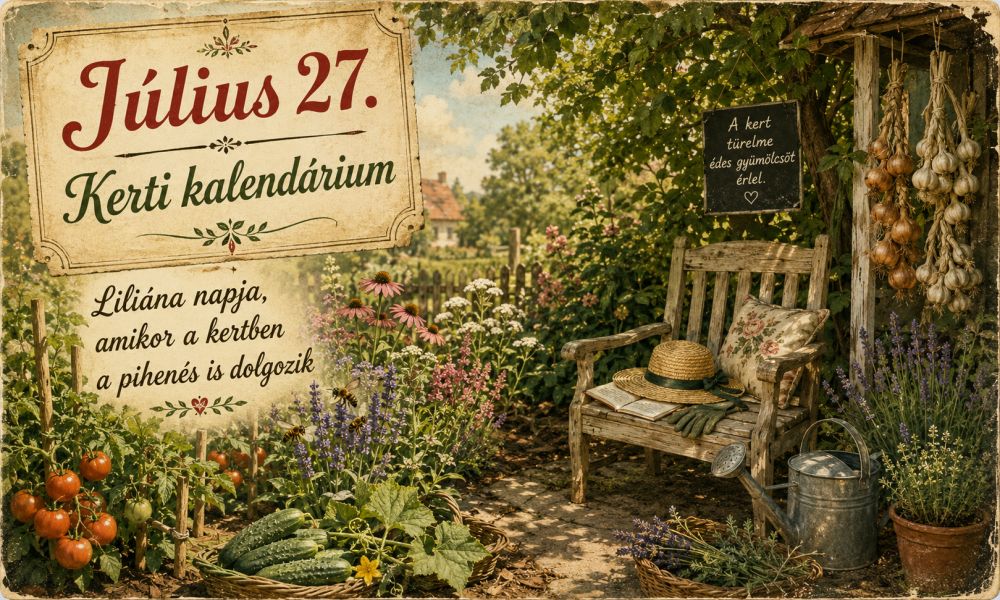Július 27. Liliána napja, amikor a kertben a pihenés is dolgozik