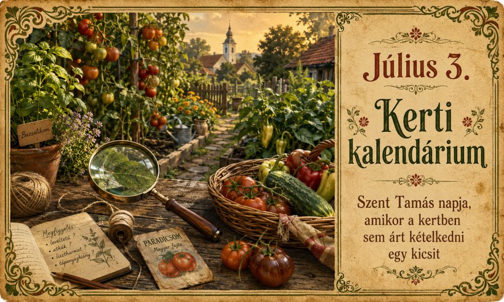 Július 3. Szent Tamás napja, amikor a kertben sem árt kételkedni egy kicsit