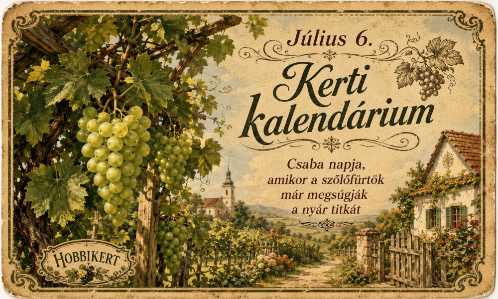 Július 6. Csaba napja, amikor a szőlőfürtök már megsúgják a nyár titkát
