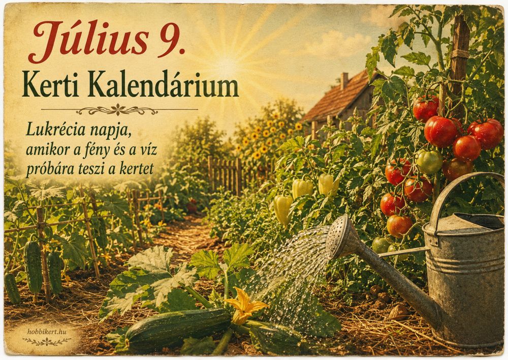 Július 9. Lukrécia napja, amikor a fény és a víz próbára teszi a kertet