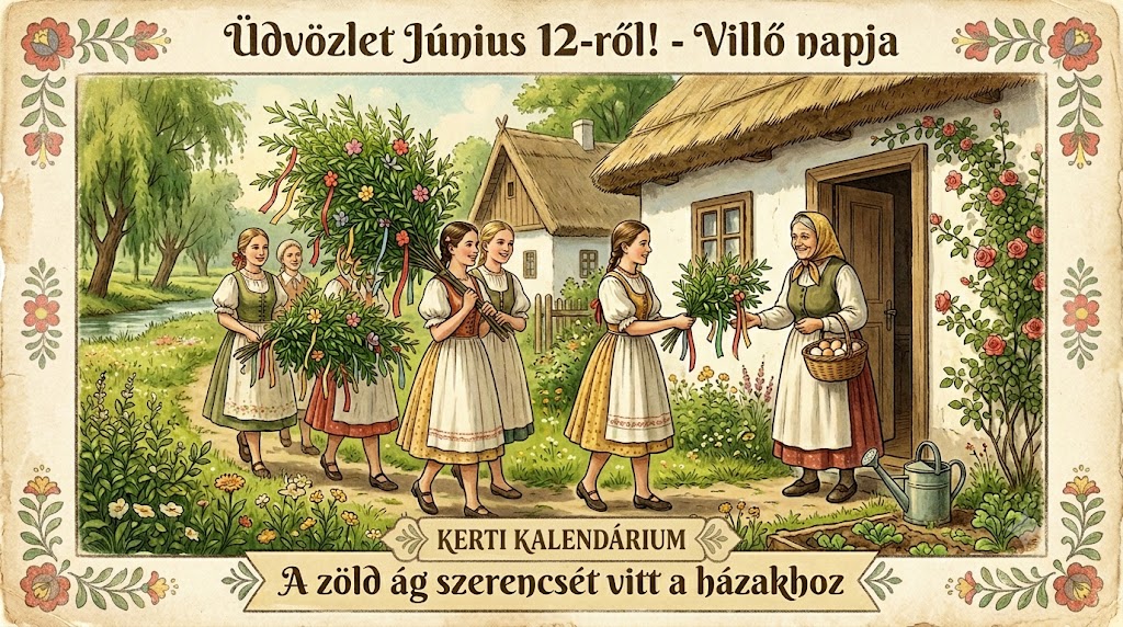 Június 12. Villő napja, amikor a zöld ág szerencsét vitt a házakhoz